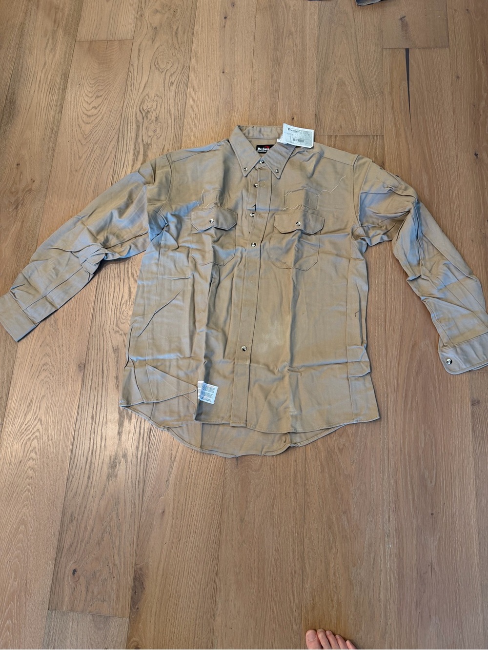Nomex Men's Khaki Work Shirt